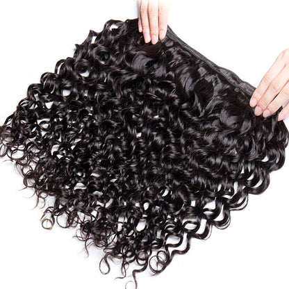 Water Wave Extension Human Hair Natural bundle