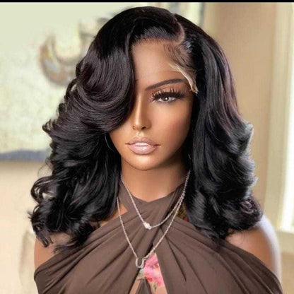 200 Density Bouncy Curl Human Hair Wigs