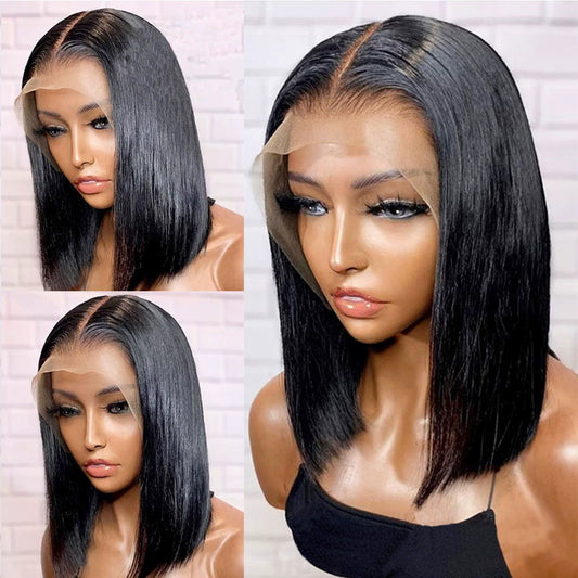 13*4 Bob Lace Frontal Wigs Big Size Lace