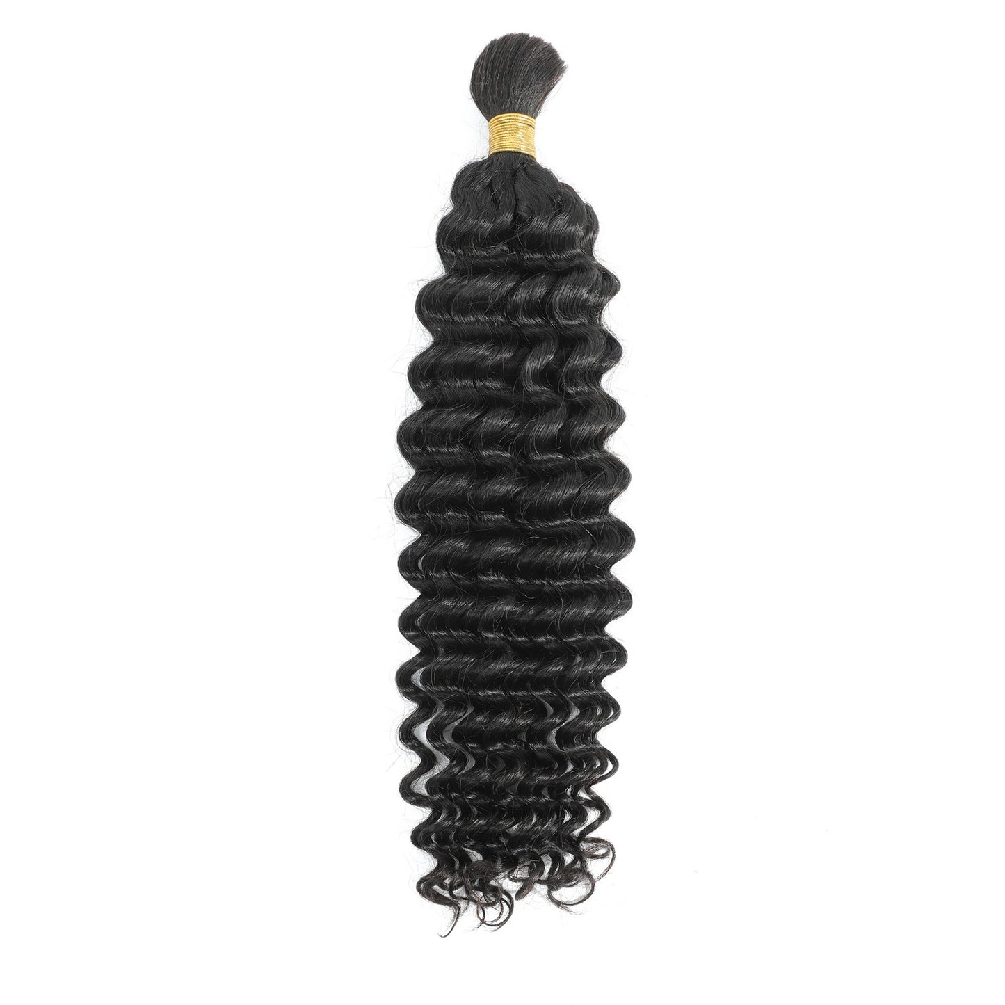 1PC Human Hair Bulk Deep Wave