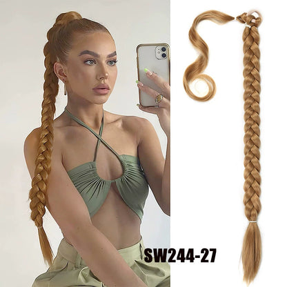 Wrap-around hair extension ponytail wig 30 inch