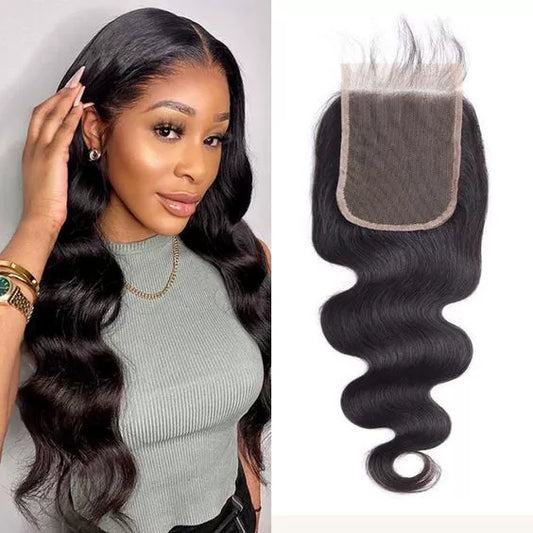 4x4 Transparent Lace Wig – Straight & Body Wave Human Hair Wig for African American Women