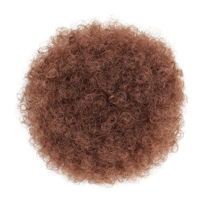 afro puff hair bun