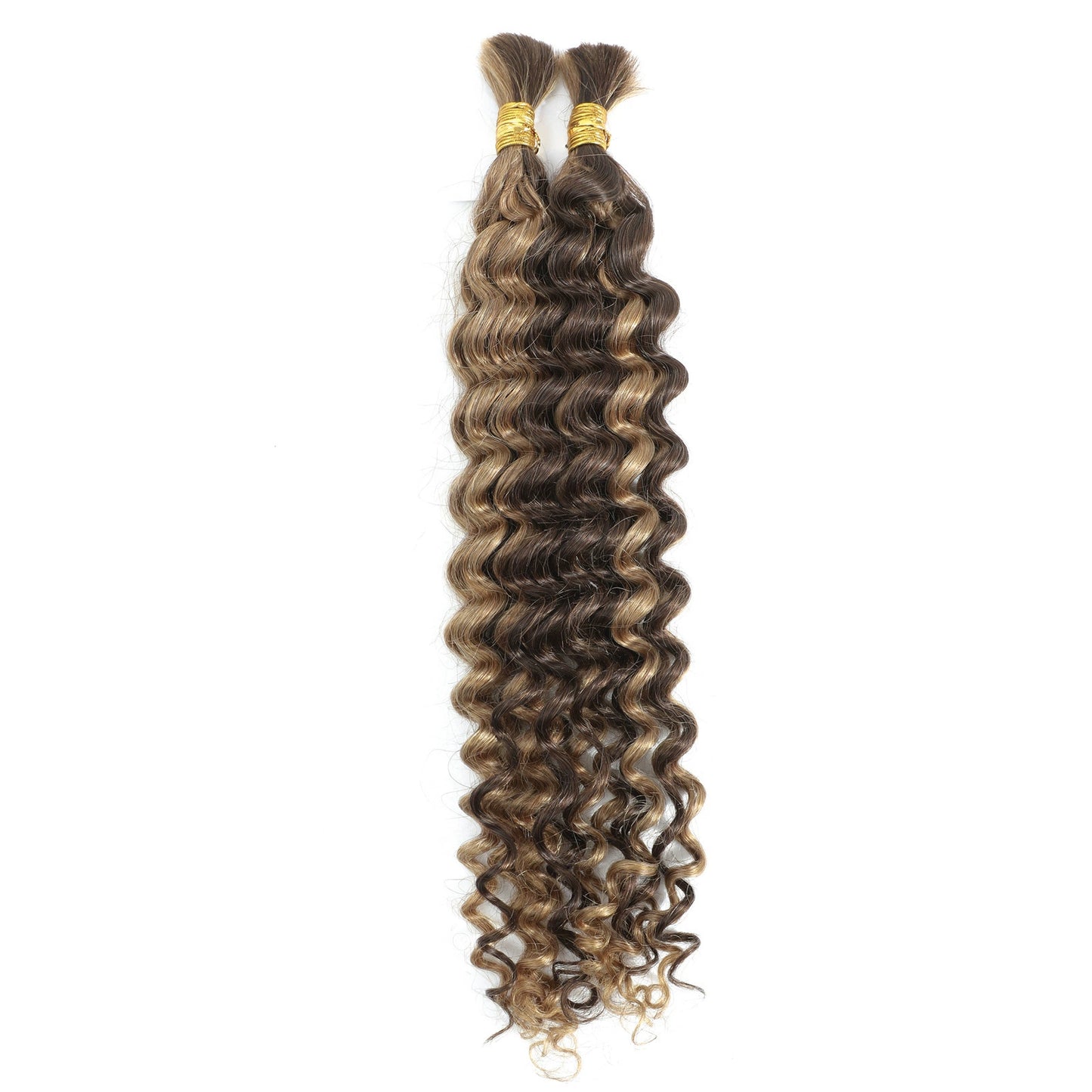 1PC Human Hair Bulk Deep Wave