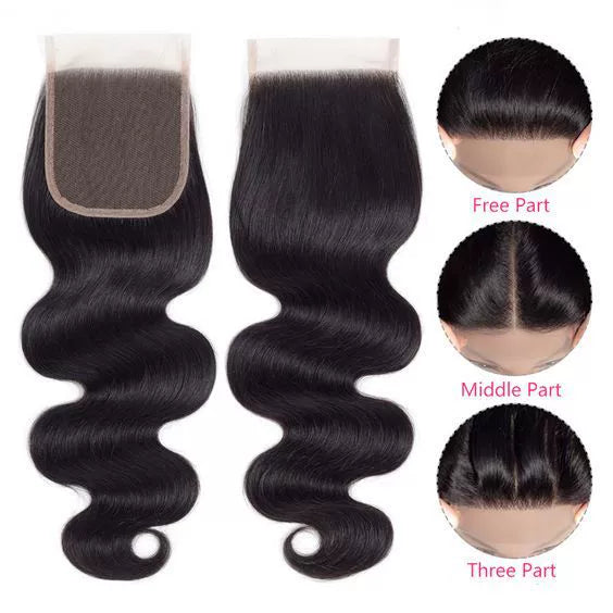 4x4 Transparent Lace Wig – Straight & Body Wave Human Hair Wig for African American Women