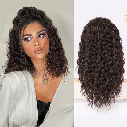 High ponytail simulation wavy ponytail wig